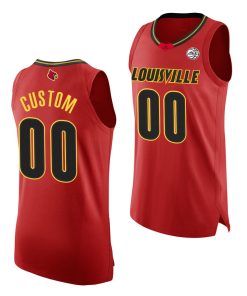 Custom Louisville Cardinals Red 2020-21 College Basketball Jersey