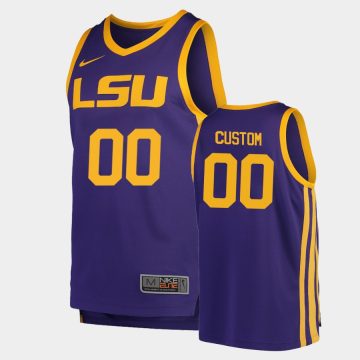 Custom Lsu Tigers Purple Jersey