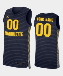 Custom Marquette Golden Eagles Navy College Basketball Jersey