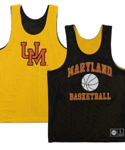 Custom Maryland Terrapins Retro Reversible Mesh Yellow Black Practice Jersey
