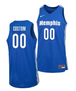 Custom Memphis Tigers Blue College Basketball Jersey
