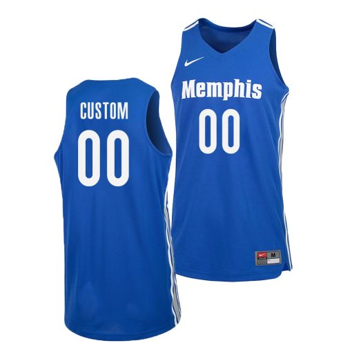 Custom Memphis Tigers Blue College Basketball Jersey