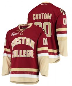 Custom Boston College Eagles Maroon College Hockey Jersey