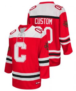 Custom Cornell Big Red Red College Hockey Jersey