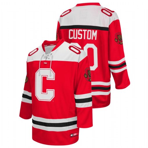 Custom Cornell Big Red Red College Hockey Jersey