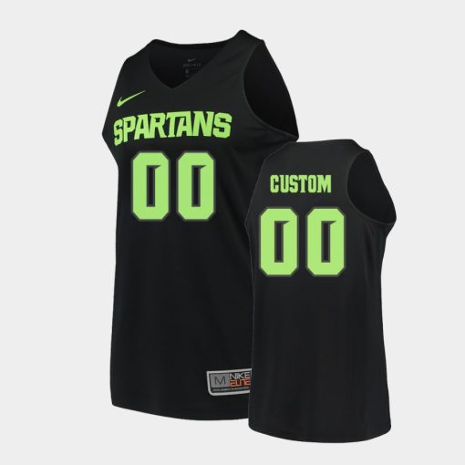 Custom Michigan State Spartans Black Jersey