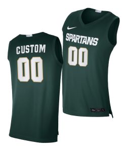 Custom Michigan State Spartans Green 2020-21 Alumni Limited College Basketball Jersey
