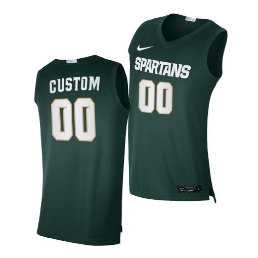 Custom Michigan State Spartans Green 2020-21 Alumni Limited College Basketball Jersey