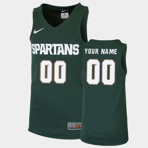 Custom Michigan State Spartans Green Jersey