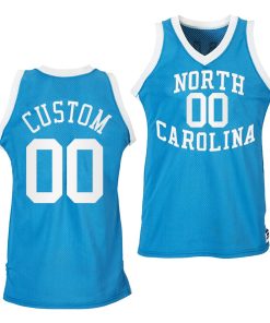 Custom North Carolina Blue Heritage Road Jersey