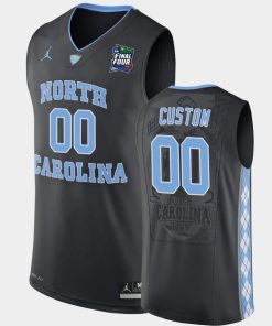 Custom North Carolina Tar Heels Black 2019 Final-four Basketball Jersey