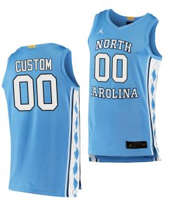 Custom North Carolina Tar Heels Blue College Basketball Jersey