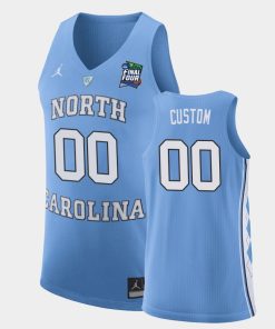 Custom North Carolina Tar Heels Light Blue 2019 Final-four Basketball Jersey
