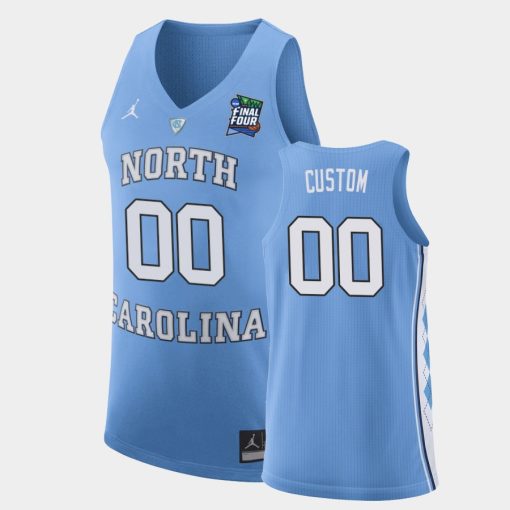 Custom North Carolina Tar Heels Light Blue 2019 Final-four Basketball Jersey