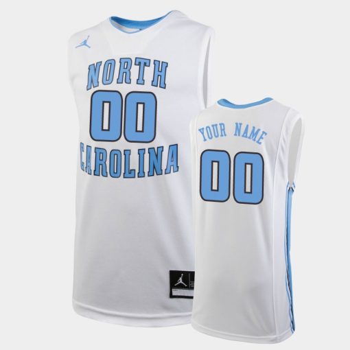 Custom North Carolina Tar Heels White Jersey