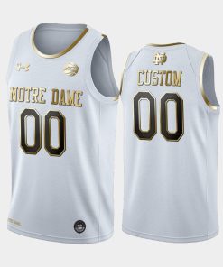Custom Notre Dame Fighting Irish White 2020 Golden Edition Limited Jersey College Basketball