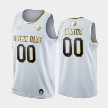 Custom Notre Dame Fighting Irish White 2020 Golden Edition Limited Jersey College Basketball