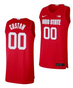 Custom Ohio State Buckeyes Alumni Limited Scarlet Basketball Jersey