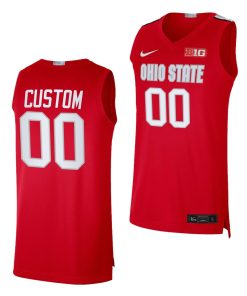 Custom Ohio State Buckeyes Red Jersey 2022-23 College Basketball