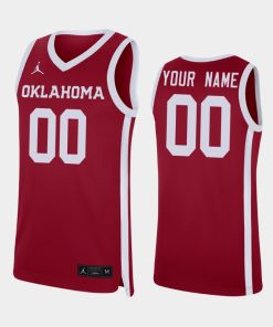 Custom Oklahoma Sooners Crimson Jersey