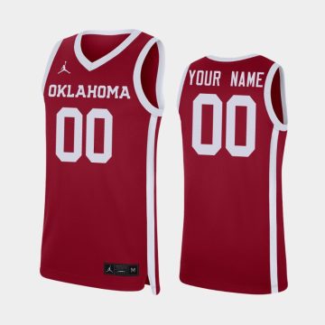 Custom Oklahoma Sooners Crimson Jersey