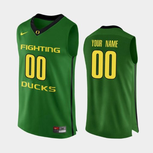 Custom Oregon Ducks Apple Green 333188 Jersey