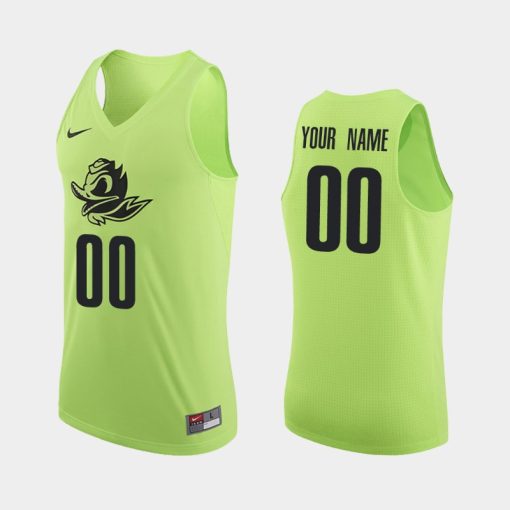 Custom Oregon Ducks Apple Green 333189 Jersey