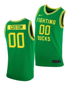 Custom Oregon Ducks Green College Basketball Jersey