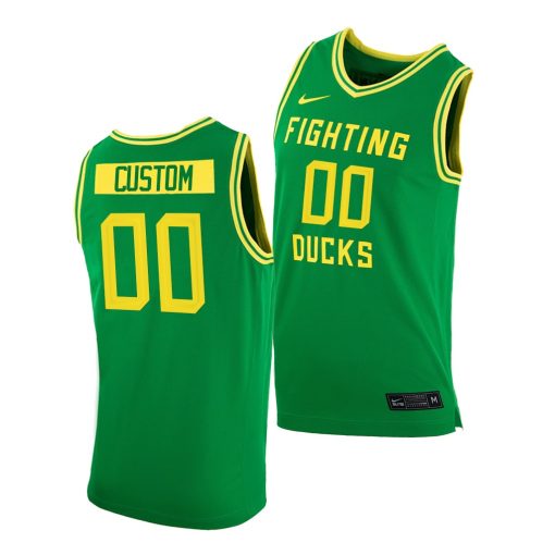 Custom Oregon Ducks Green College Basketball Jersey