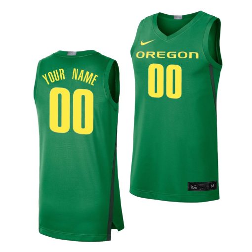 Custom Oregon Ducks Green Limited College Baketball Jersey