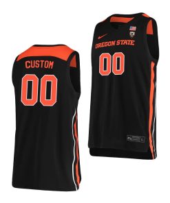 Custom Oregon State Beavers Black 2021 March Madness Sweet 16 Jersey