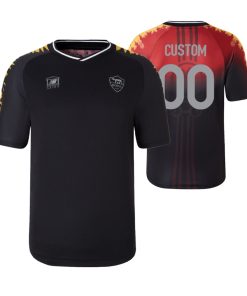 Custom AS Roma 2022-23 Pre Match Black New Balance x Aries Jersey