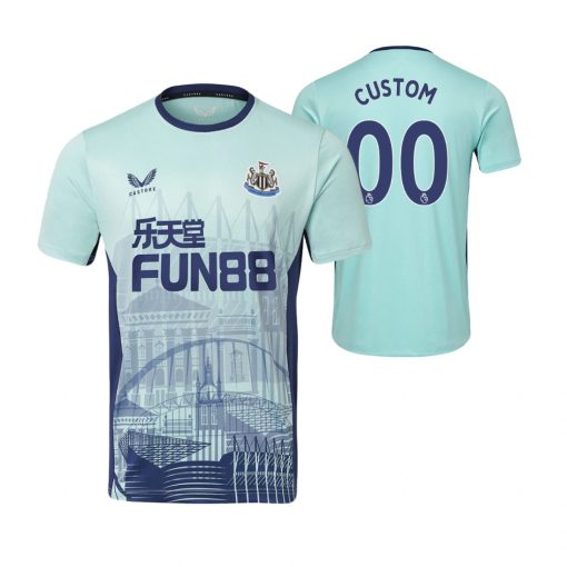 Custom Newcastle United 2022-23 Pre Match Blue Jersey