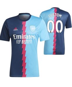 Custom Arsenal 2022-23 Pre Match Navy Jersey