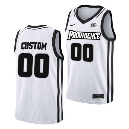 Custom Providence Friars 2022-23 College Basketball White Home Jersey