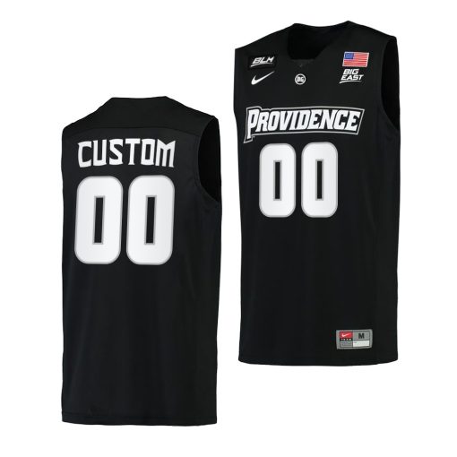 Custom Providence Friars Black College Basketball Uniform 2021-22 Jersey