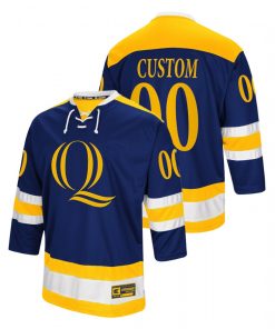 Custom Quinnipiac Bobcats Navy College Hockey Hockey Jersey