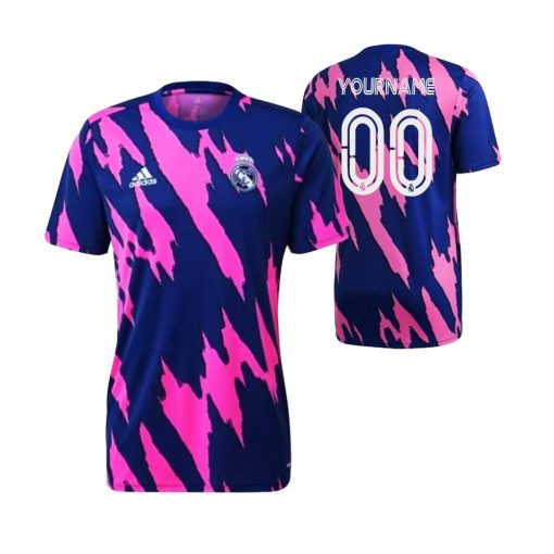 Custom Real Madrid Pre Match Purple Training Jersey