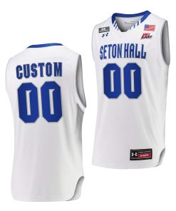 Custom Seton Hall Pirates White Jersey 2021-22 College Basketball