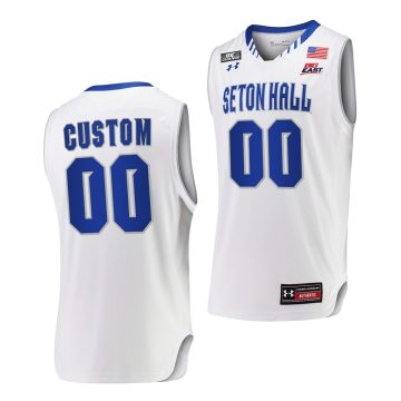 Custom Seton Hall Pirates White Jersey 2021-22 College Basketball