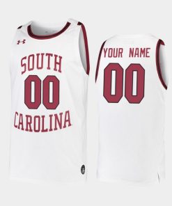 Custom South Carolina Gamecocks White 2019-20 College Basketball Jersey
