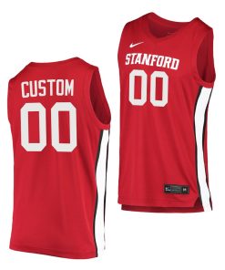 Custom Stanford Cardinal Red 2020-21 College Basketball Jersey