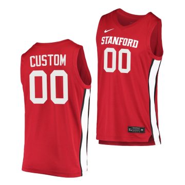 Custom Stanford Cardinal Red 2020-21 College Basketball Jersey