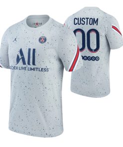 Custom Paris Saint-Germain Gray 2021-22 Team Logo Strike Jersey
