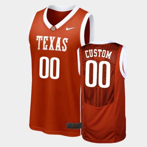 Custom Texas Longhorns Burnt Orange Elite Aerographic Jersey