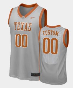 Custom Texas Longhorns Gray Elite Aerographic Jersey
