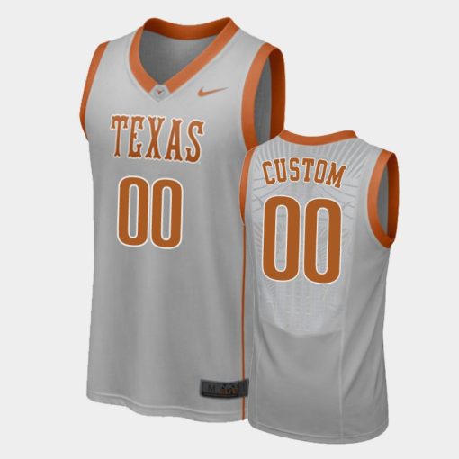 Custom Texas Longhorns Gray Elite Aerographic Jersey