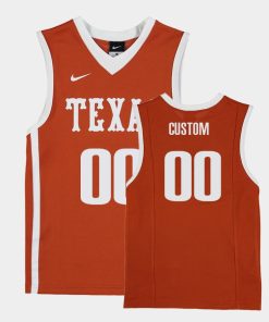 Custom Texas Longhorns Orange Jersey