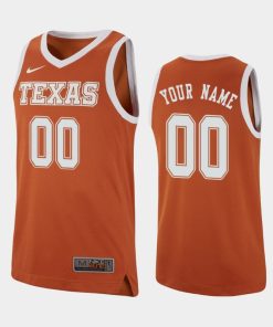 Custom Texas Longhorns Texas Orange Jersey