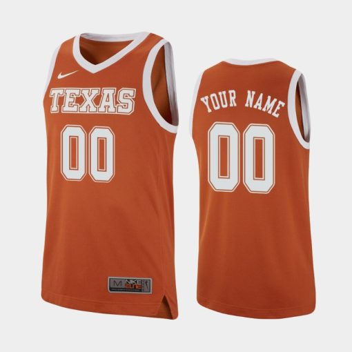 Custom Texas Longhorns Texas Orange Jersey